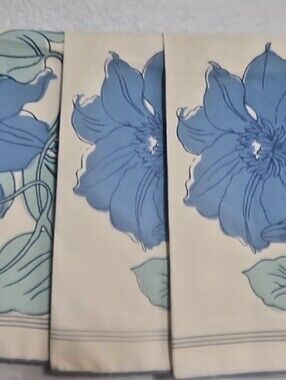 vintage Cacharel floral placemats, set of 3